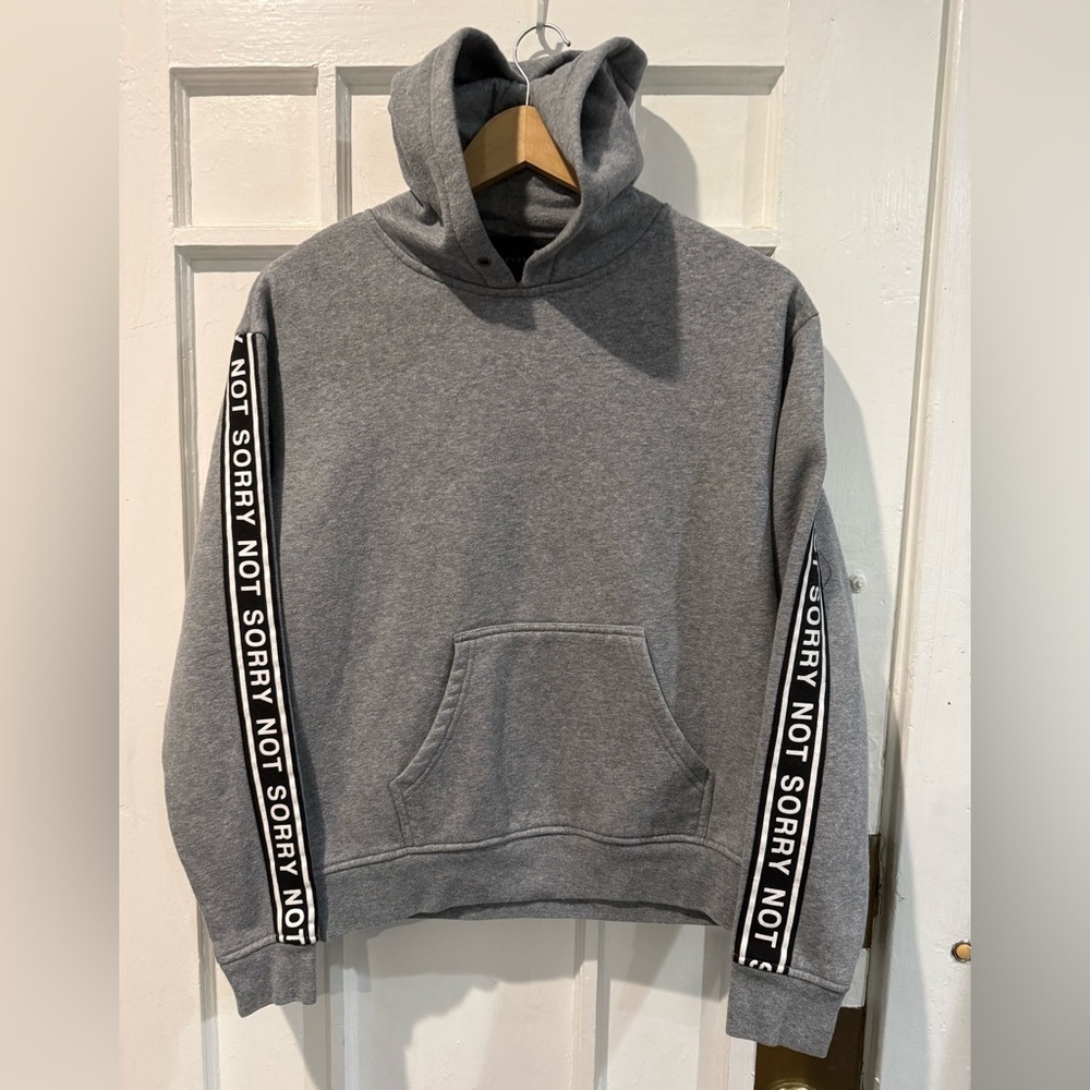 Empyre Gray Hoodie with Black Lettering